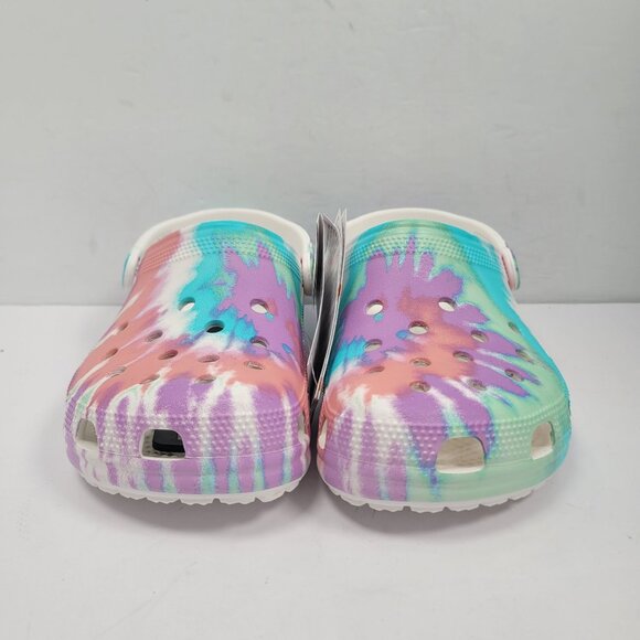 Crocs Classic Tie-Dye Women's Graphic Clogs US Size 6 NWT - Picture 3 of 8